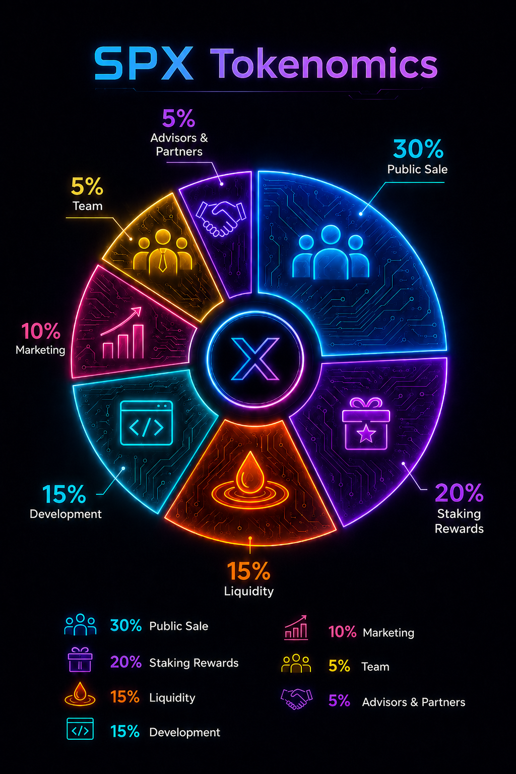 SPX50C tokenomics and presale allocation analysis